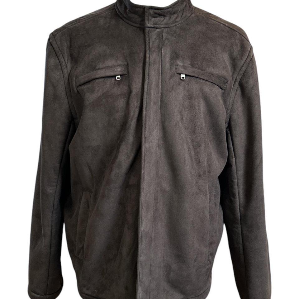 Claiborne Mens Brown Faux Suede 6812