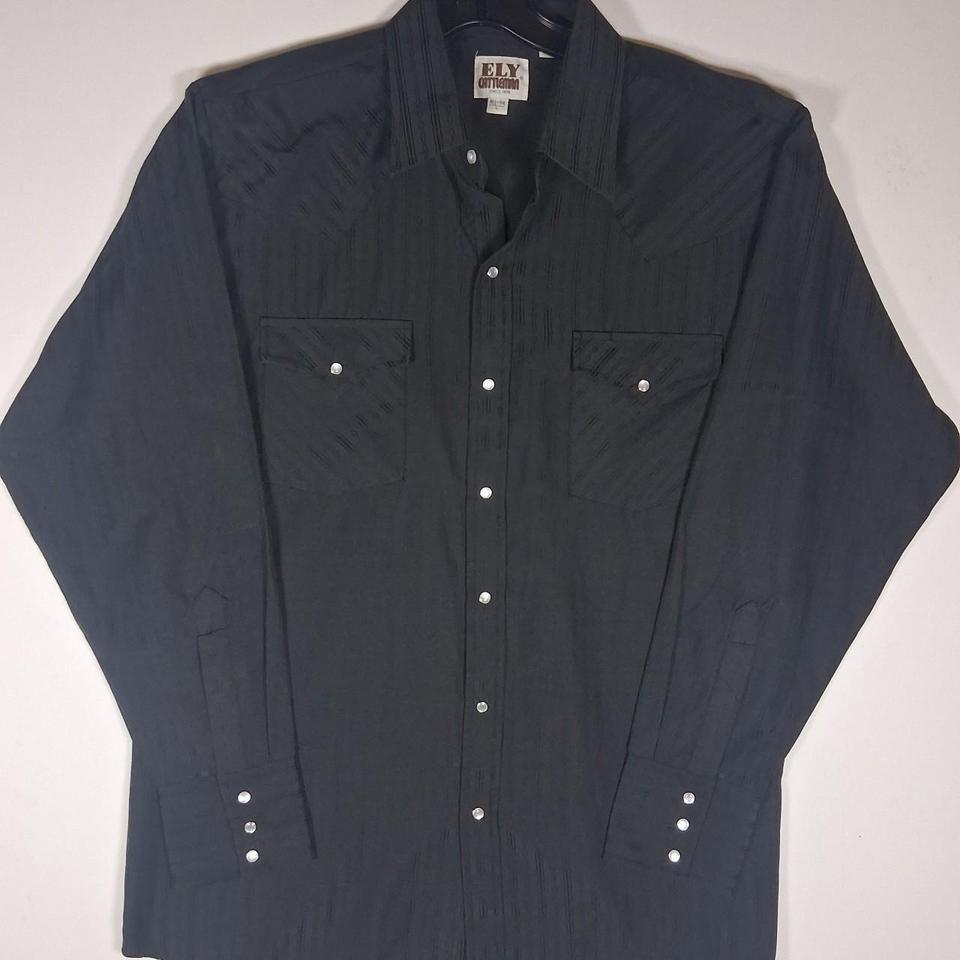 Vintage Western Ely Cattleman Black Cea4 2