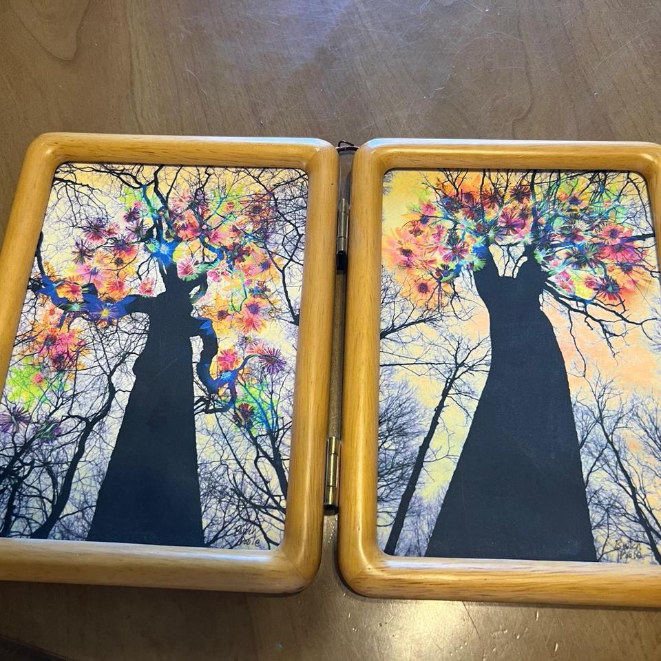 Double Wooden Picture Frame With Ac9e