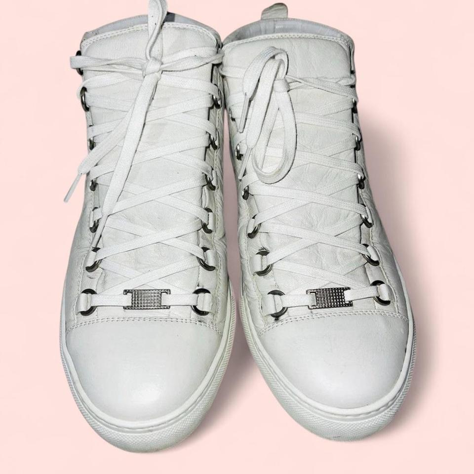White Balenciaga Arenas High Top Excellent 4