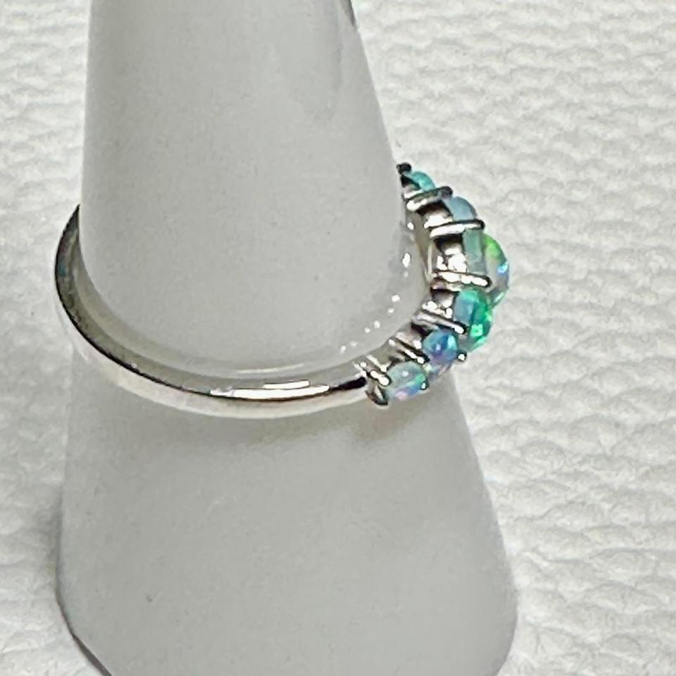 925 Silver White Fire Natural 9ab9 2