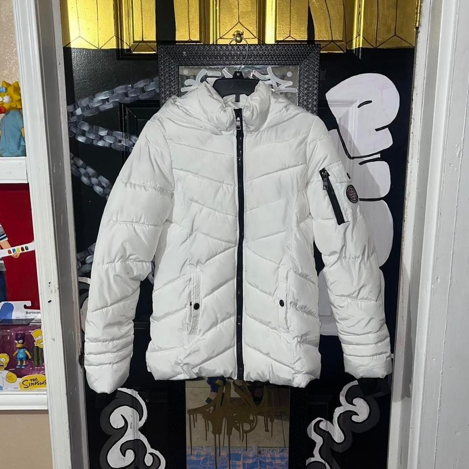 Madden Nyc White Puffer Jacket