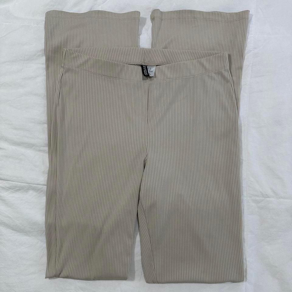 Nude Stretchy Bell Bottom Pants 2