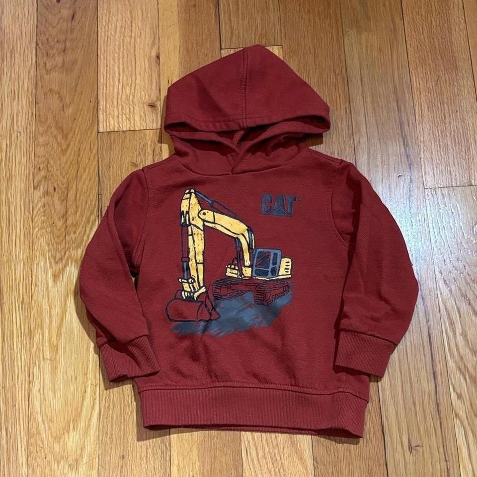 Cat Toddler Backhoe Excavator Hoodie