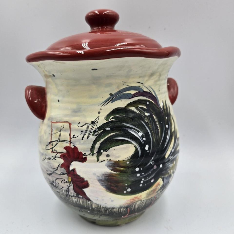 Susan Winget Rooster Canister Cookie 24de