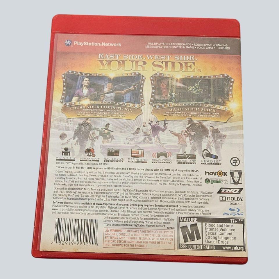 The Ps3 Saints Row 2 4