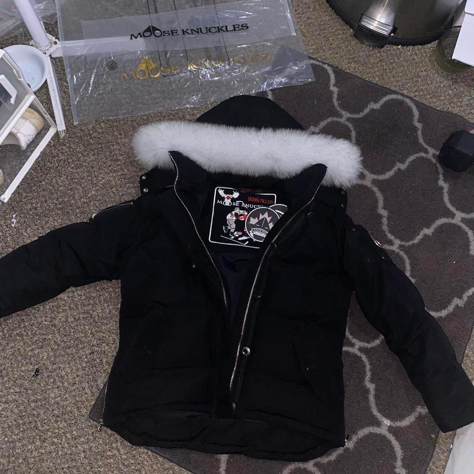 Moose Knuckle White Fur Jacket 7c2e
