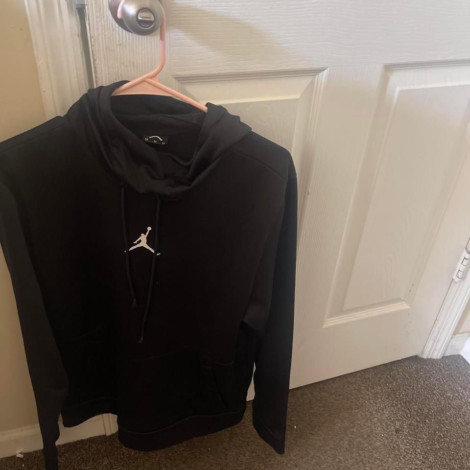 Jordan Black Hoodie With White Eafb