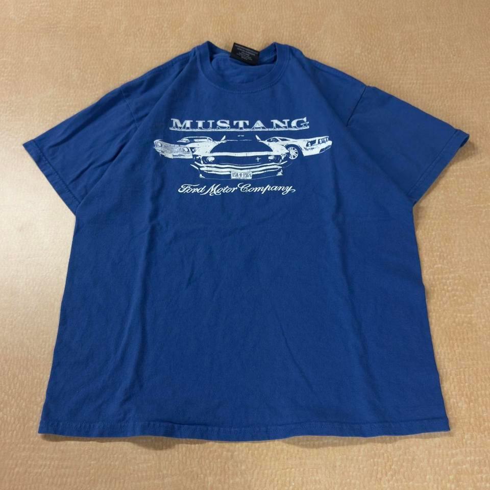 Vintage Blue Ford Mustang Motors 2aa6