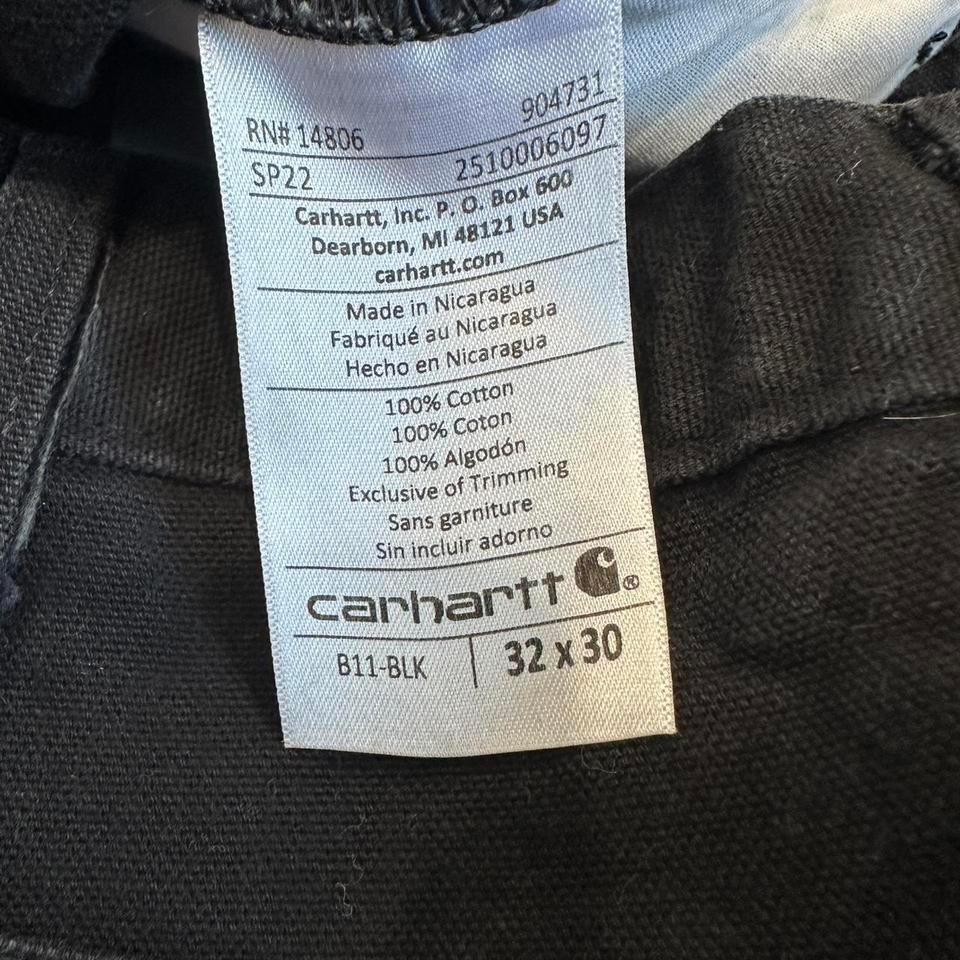 Black Baggy Carhartt Jeans Size 228b 5