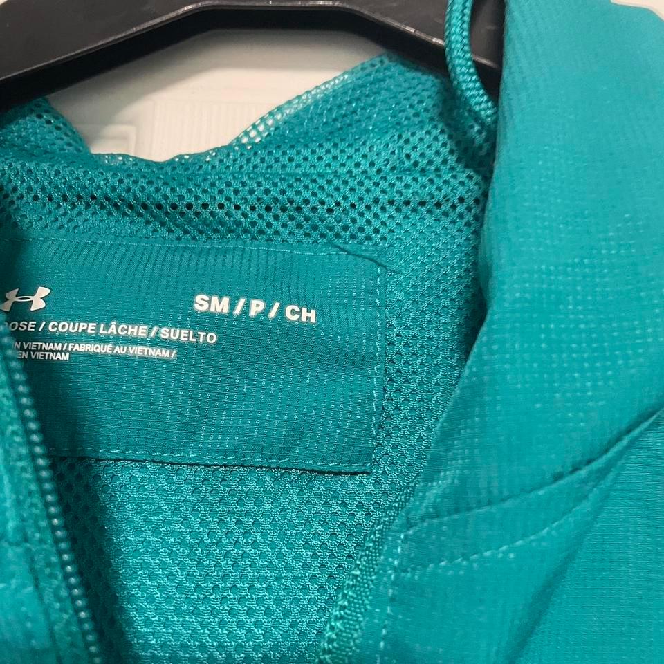 Under Armour Teal Windbreaker Jacket D441 2