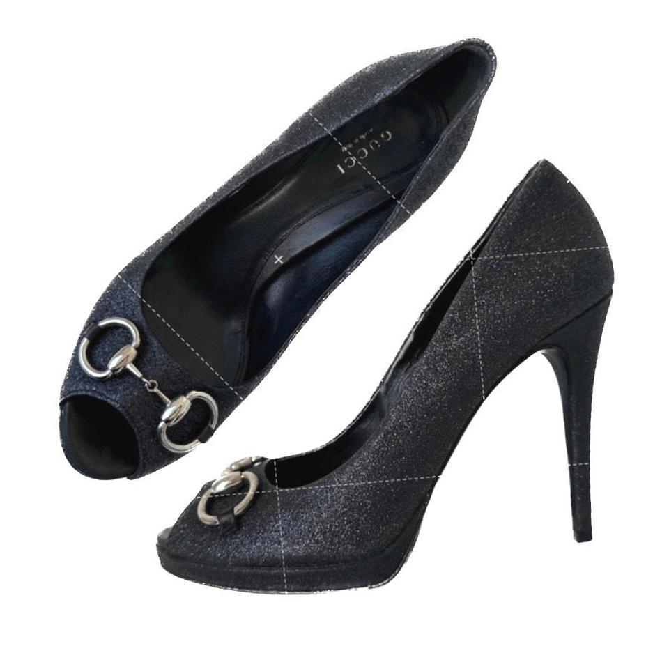 Gucci Shimmer Stardust Horsebit Peep 2569