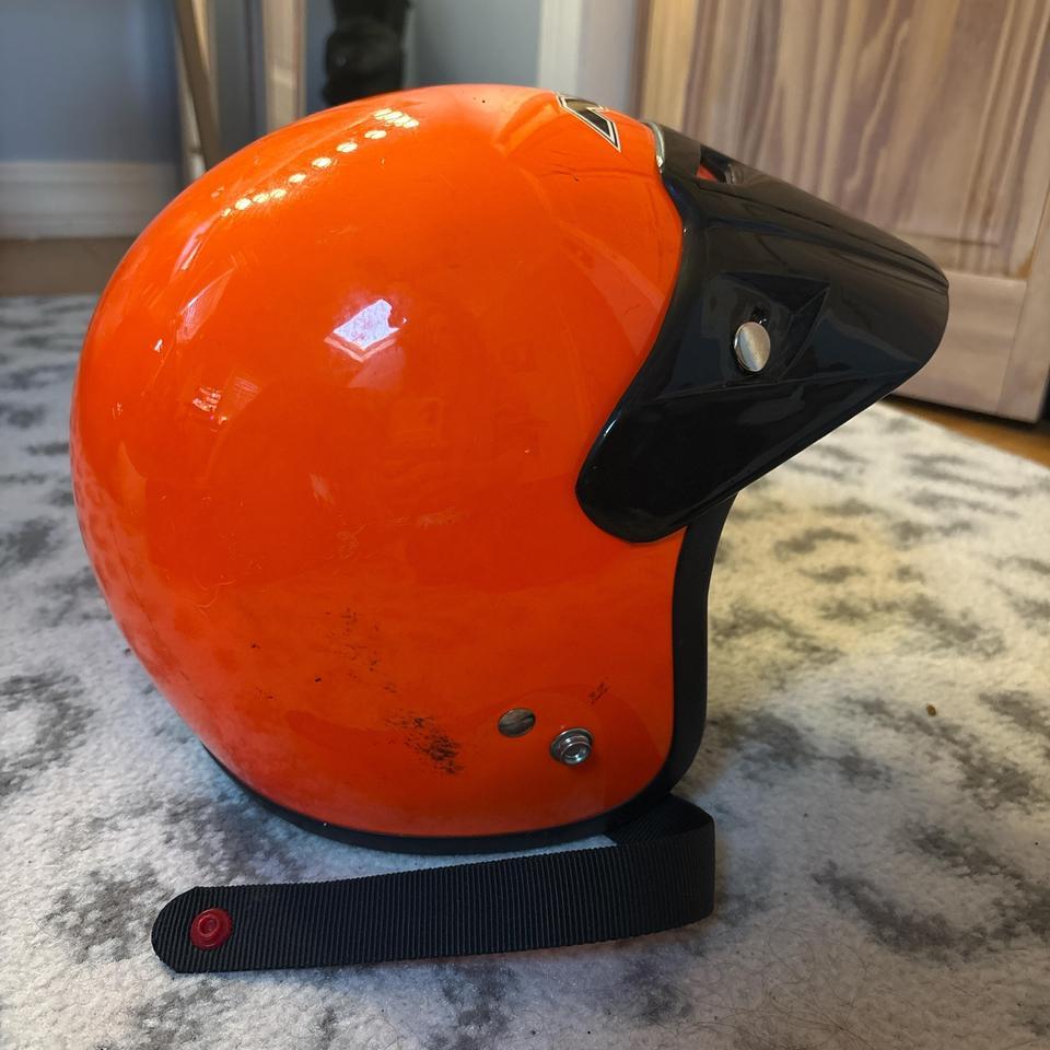 Orange Afx Open Face Helmet 03a1