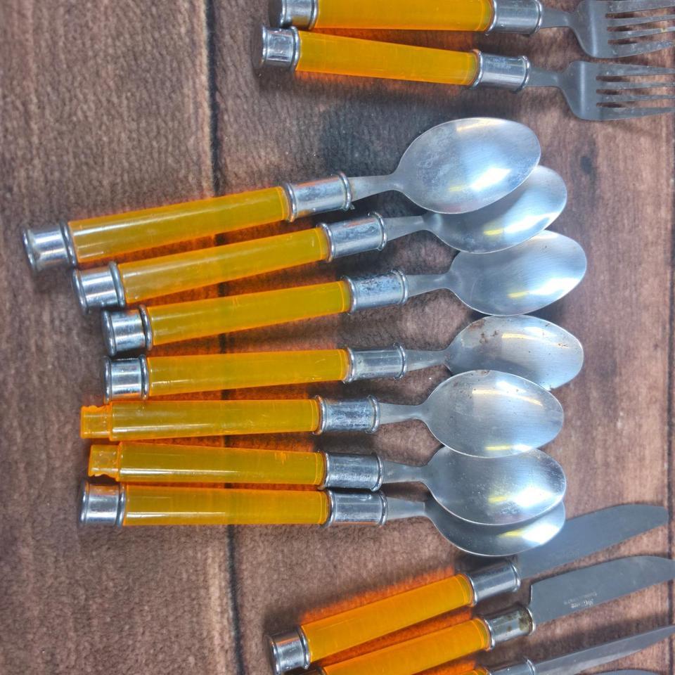 Gibson Flatware Set 23pc Amber 4791 3