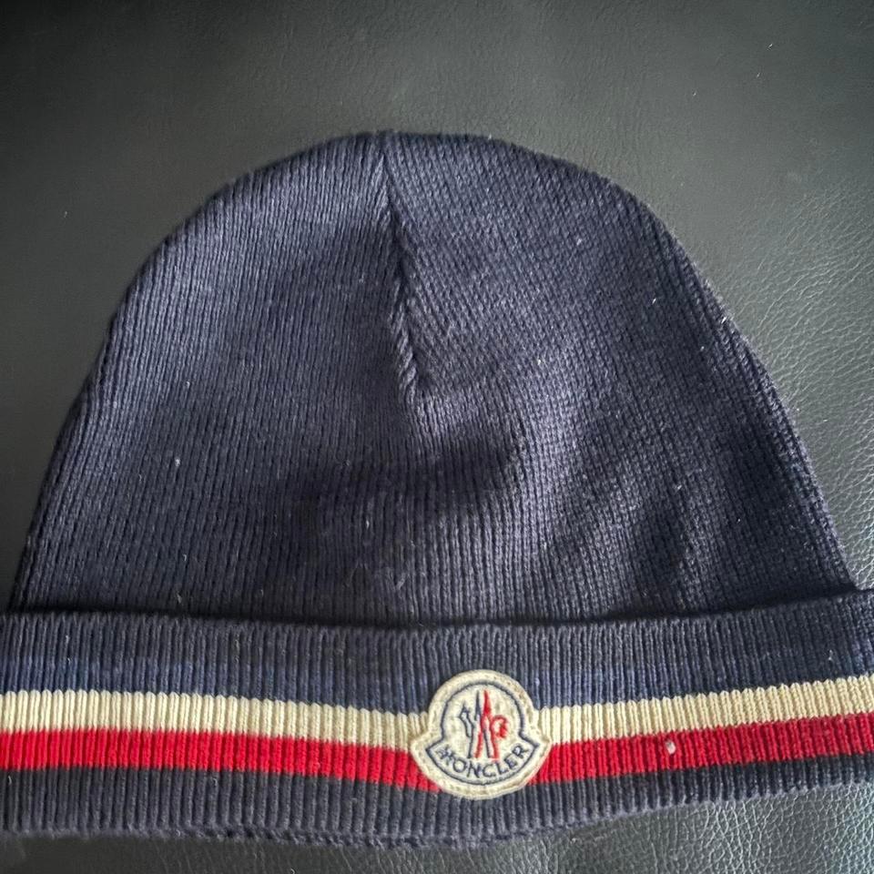 Moncler Navy Beanie Hat Winteraccessories