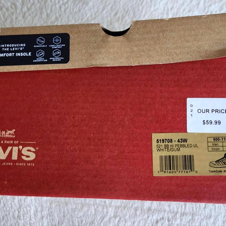 Levis White High Top Sneakers 2d4c 5