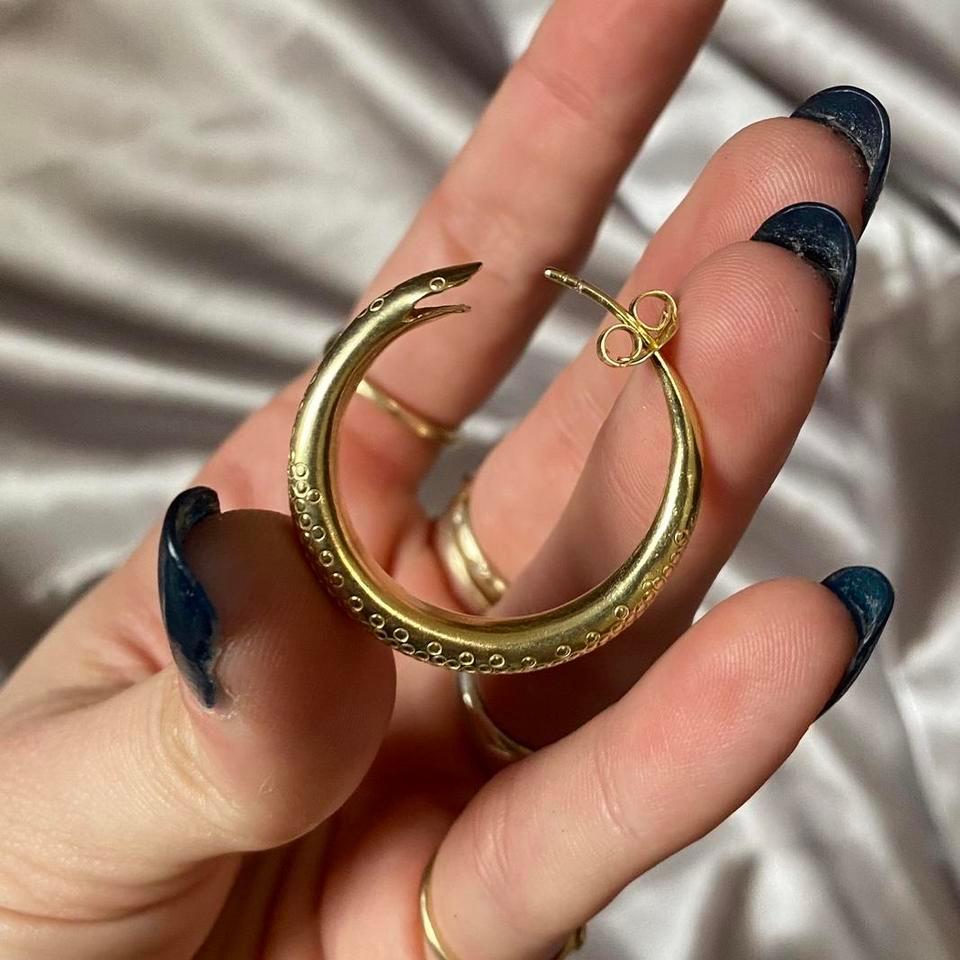 Gold Vermeil Sterling Ouroboros Earrings 6