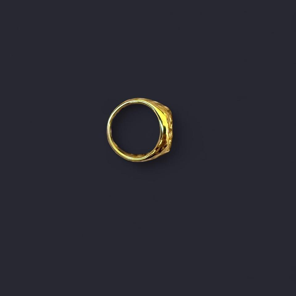 Gold Crown Pendant Ring Size 10 2