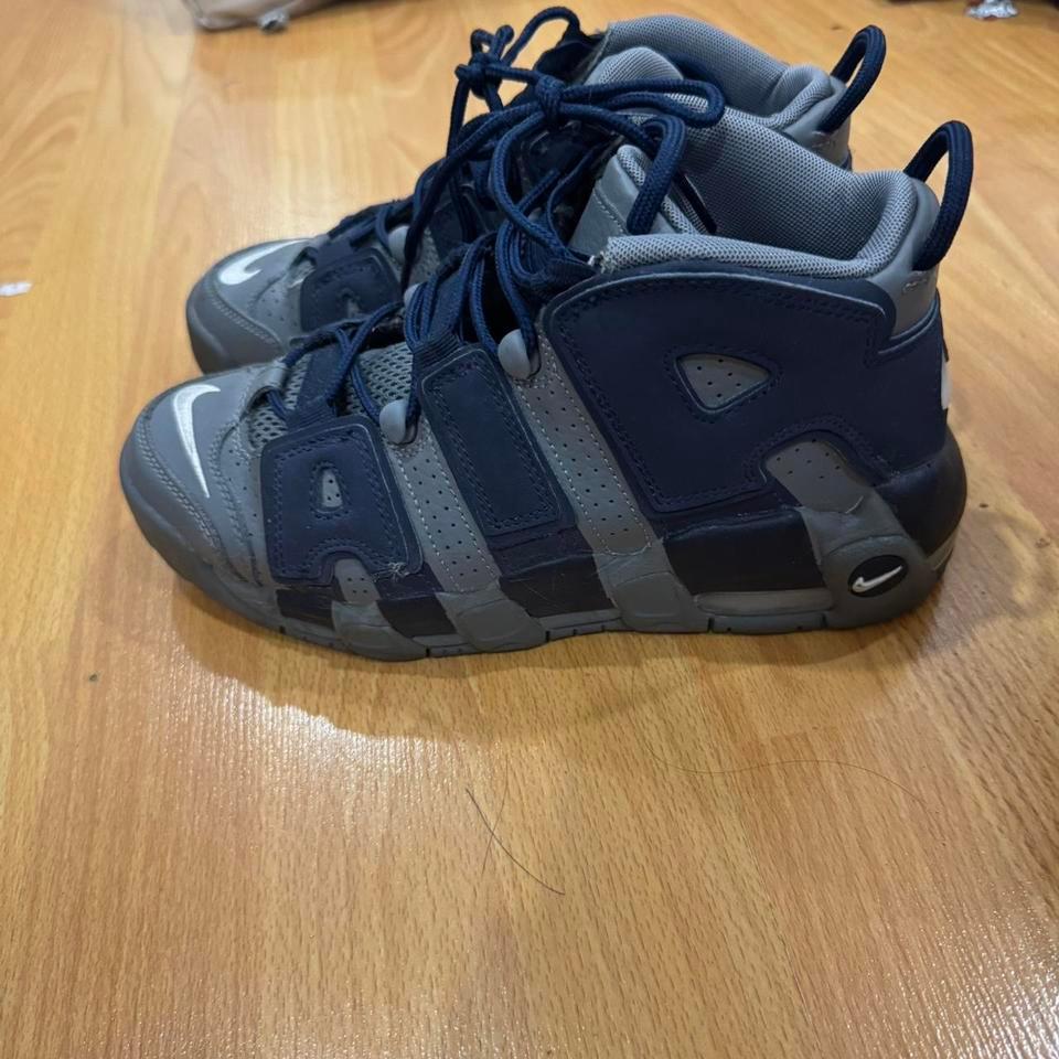 Nike Uptempos Grey N Blue 822c 2