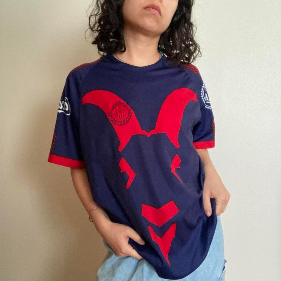Navy Blue And Red Vintage 2c42