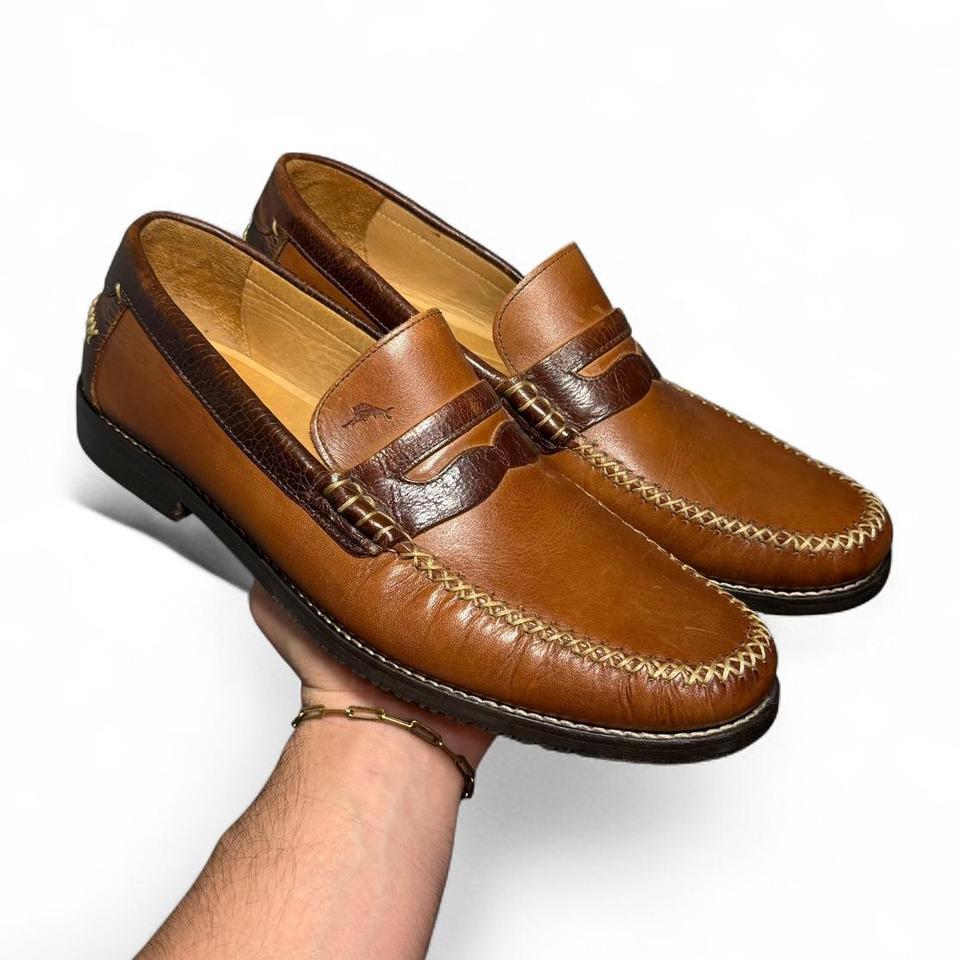Finlay Penny Leather Loafers Brown 86cb