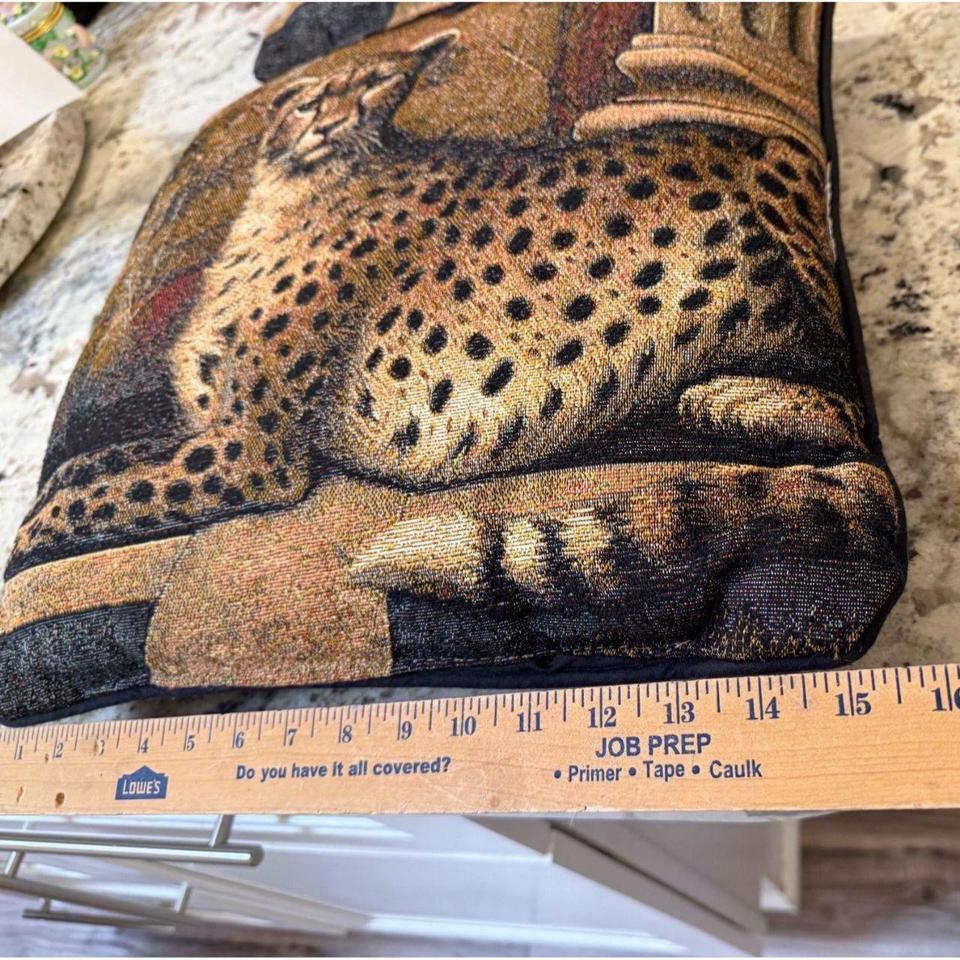 2 Vtg Pompeii Cheetah Tapestry D421 7