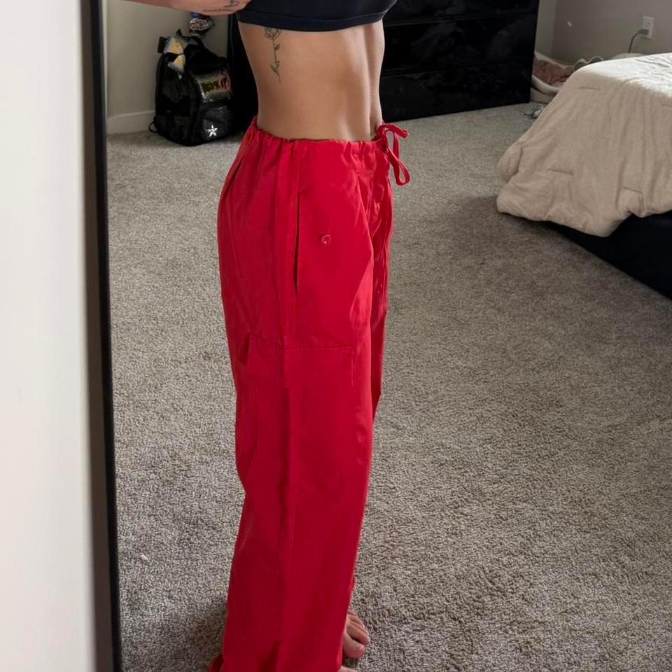 Amazon Parachute Pants In Red F223 3
