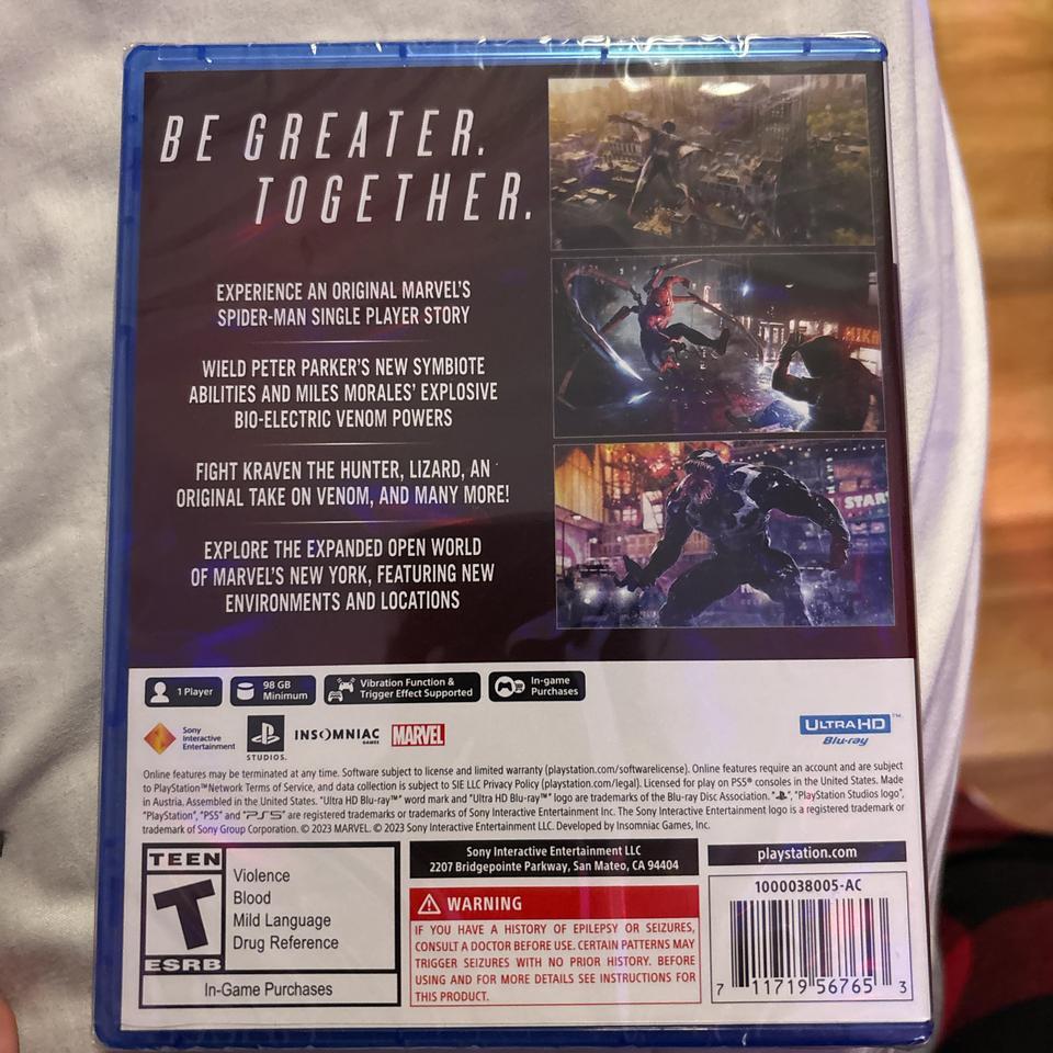 Marvels Spider Man 2 Ps5 Game 2