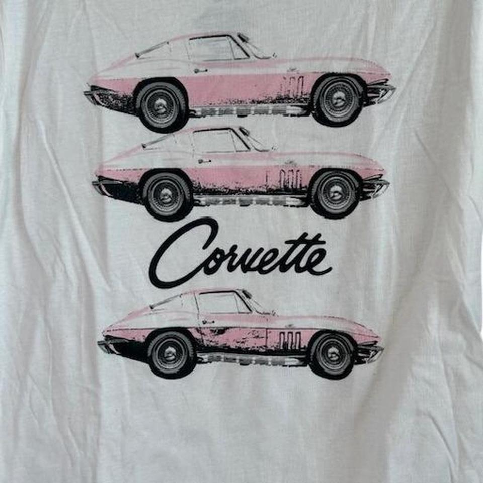 Gm Corvette Licensed Mens White 0659