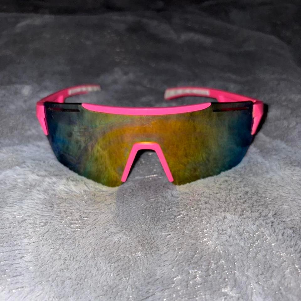 Pink Bulky Sunglasses With Multi 96ac