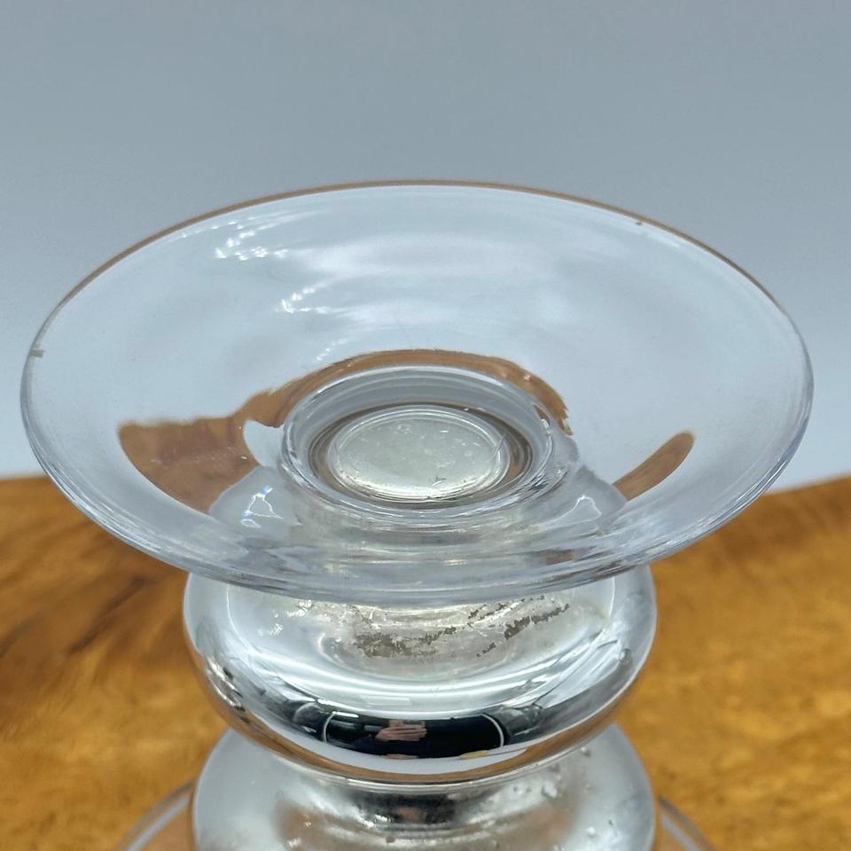 Silver Mercury Glass Pillar Candle Bc16 5