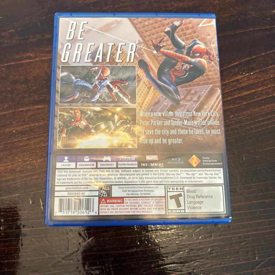 Marvels Spider Man Ps4 Game Spiderman 869e 2
