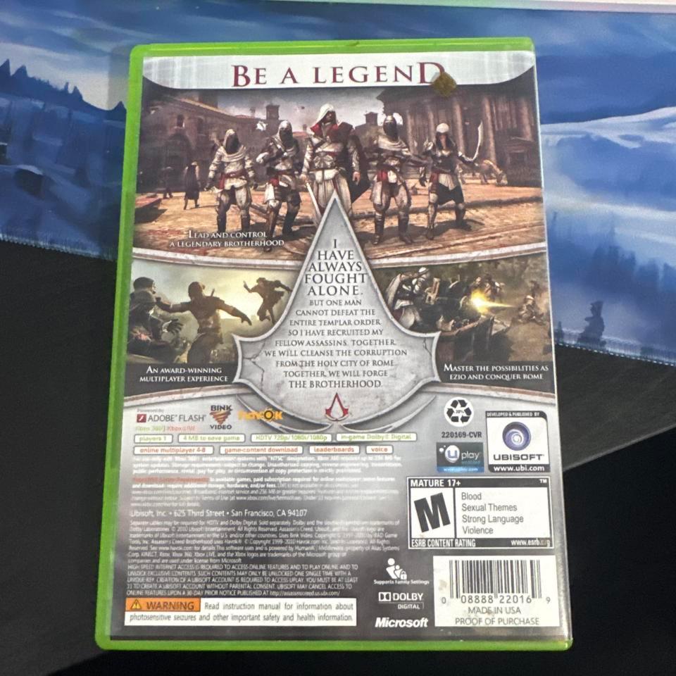 Assassins Creed Brotherhood For Xbox D660 2
