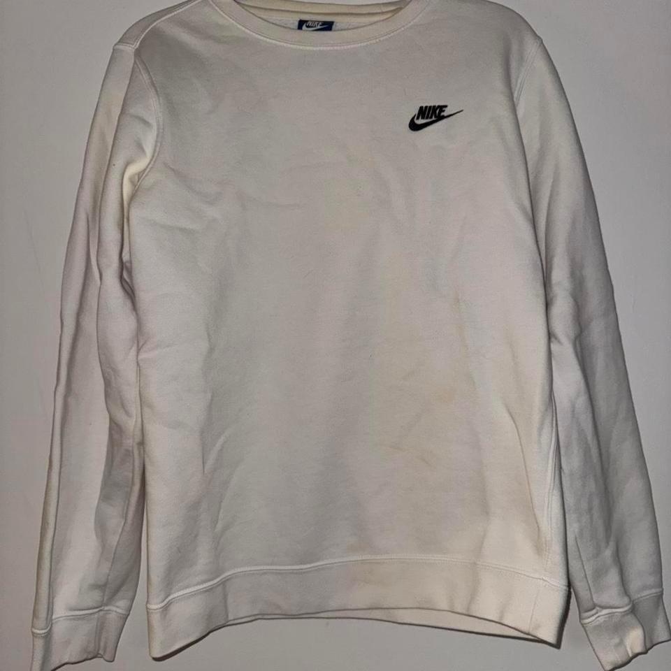 Nike White Crewneck Sweatshirt Size C431