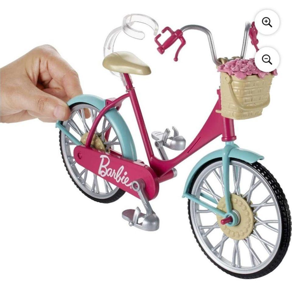 Pink Barbie Bicycle Toy With 2