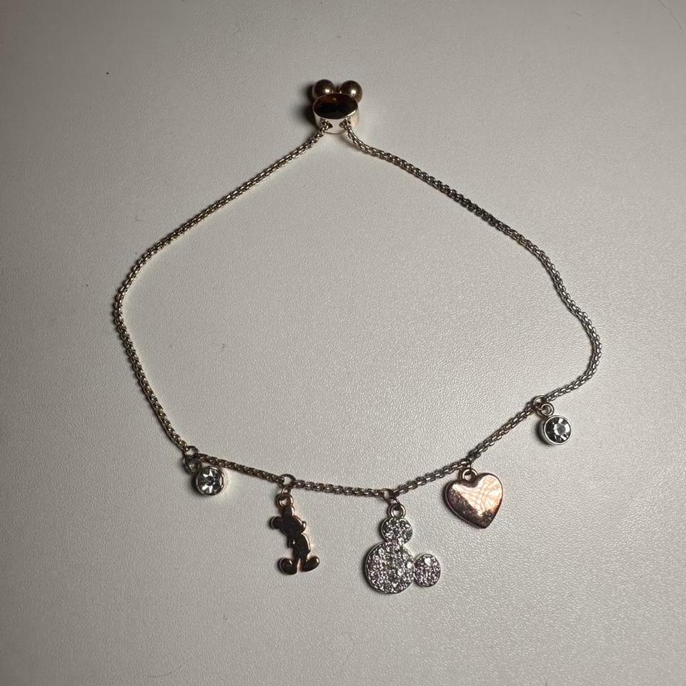 Silver Mickey Mouse Charm Bracelet D746