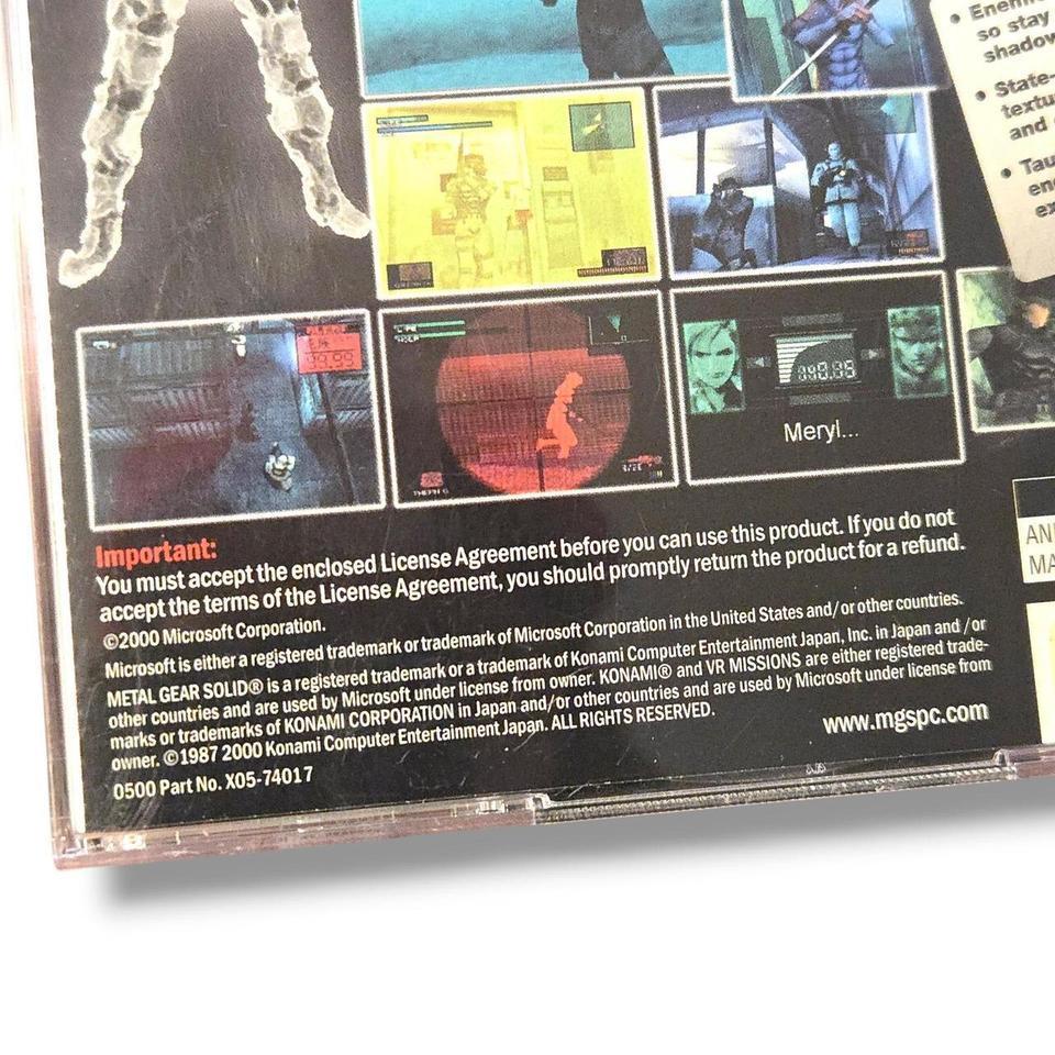 Vtg 2000 Metal Gear Solid 65e2 2