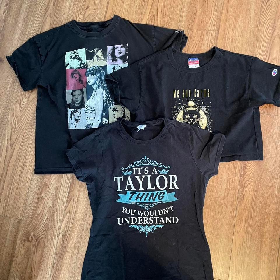 Black Taylor Swift Themed T Shirt