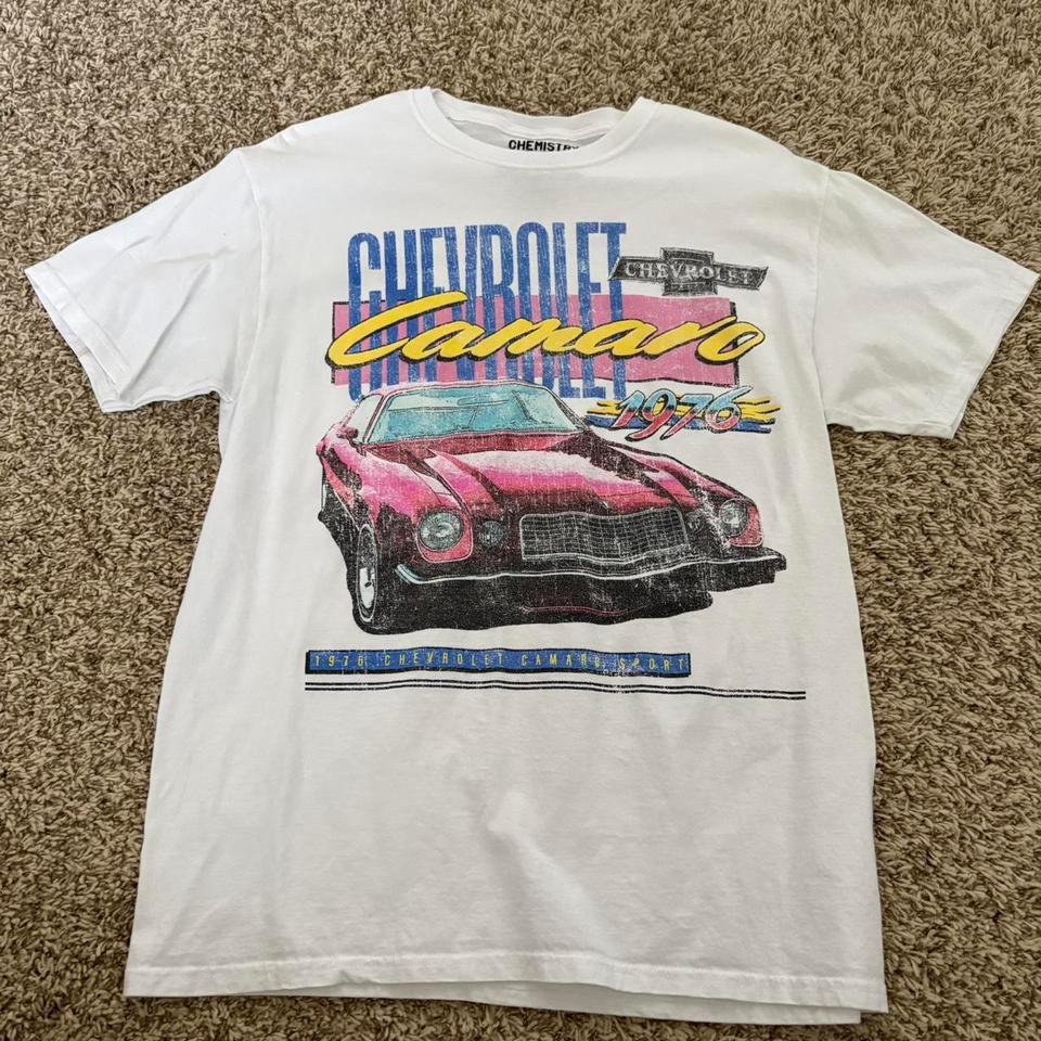 Chevrolet Camaro White T Shirt Size F656