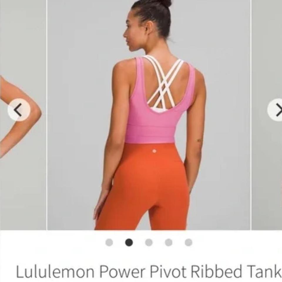 Pink Lululemon Top Power Pivot 3080 5