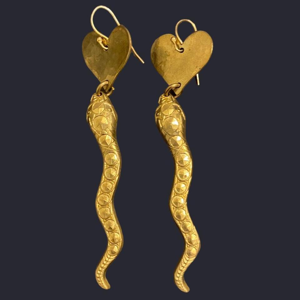 Gold Snake Earrings Originally Bought