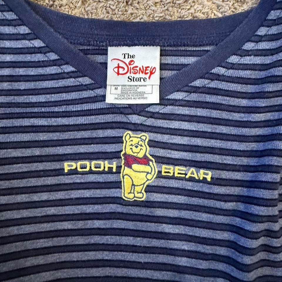 Vintage Disney Navy Striped Long 3eb8 2