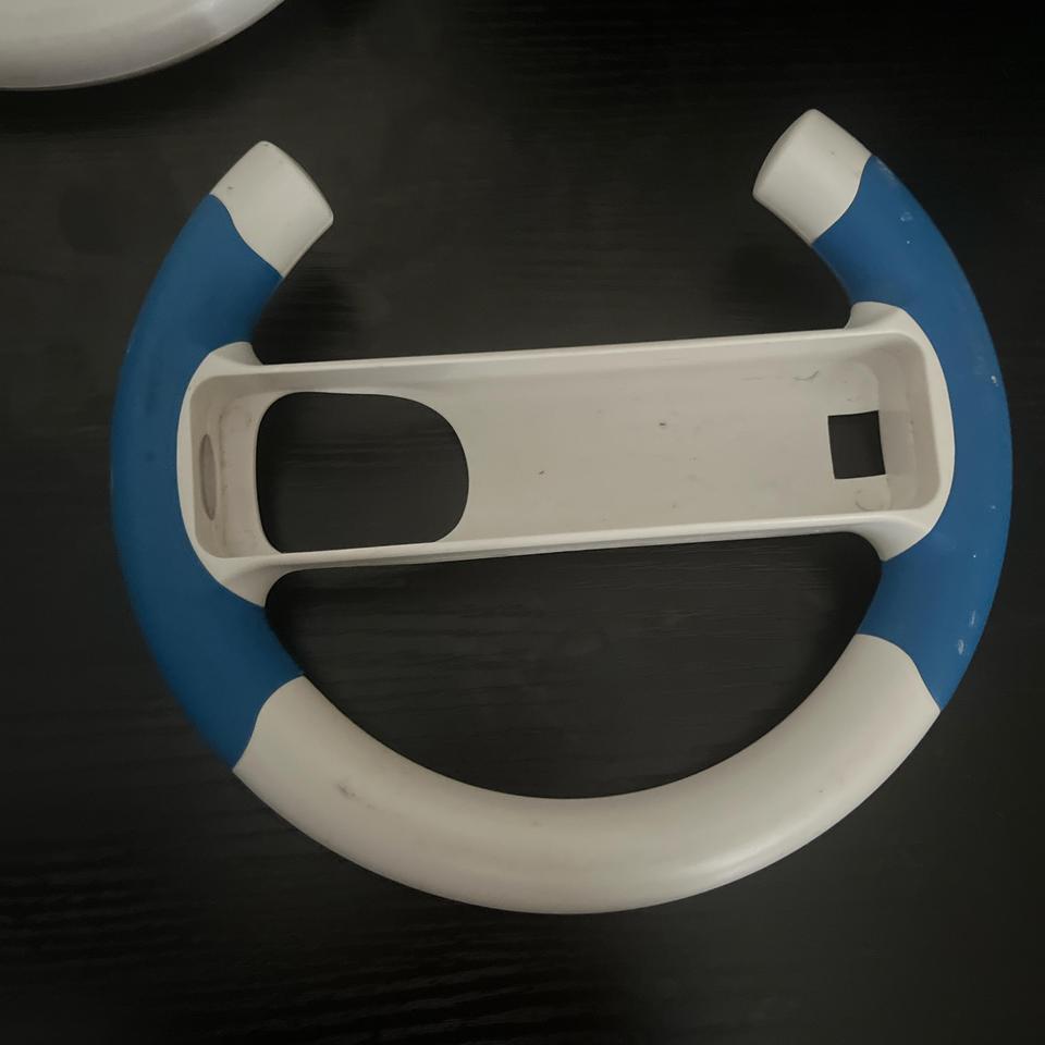 Blue And White Wii Steering