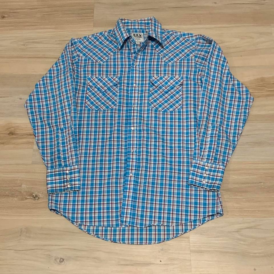 Ely Cattleman Ranchwear Blue Plaid 76e7 2