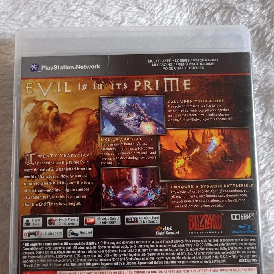 Diablo Iii Ps3 Game Gaming 42cb 4