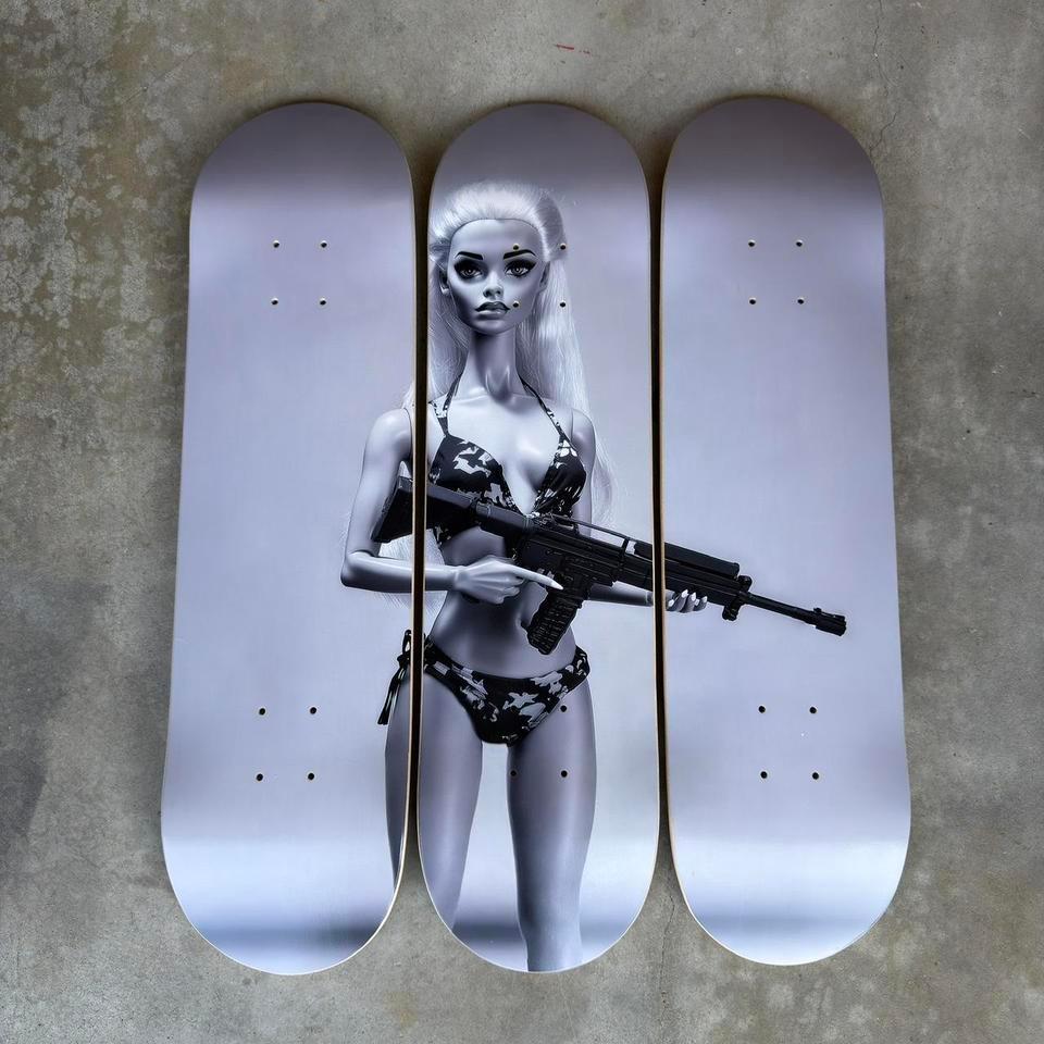 Barbie Ammo Skateboard Wall