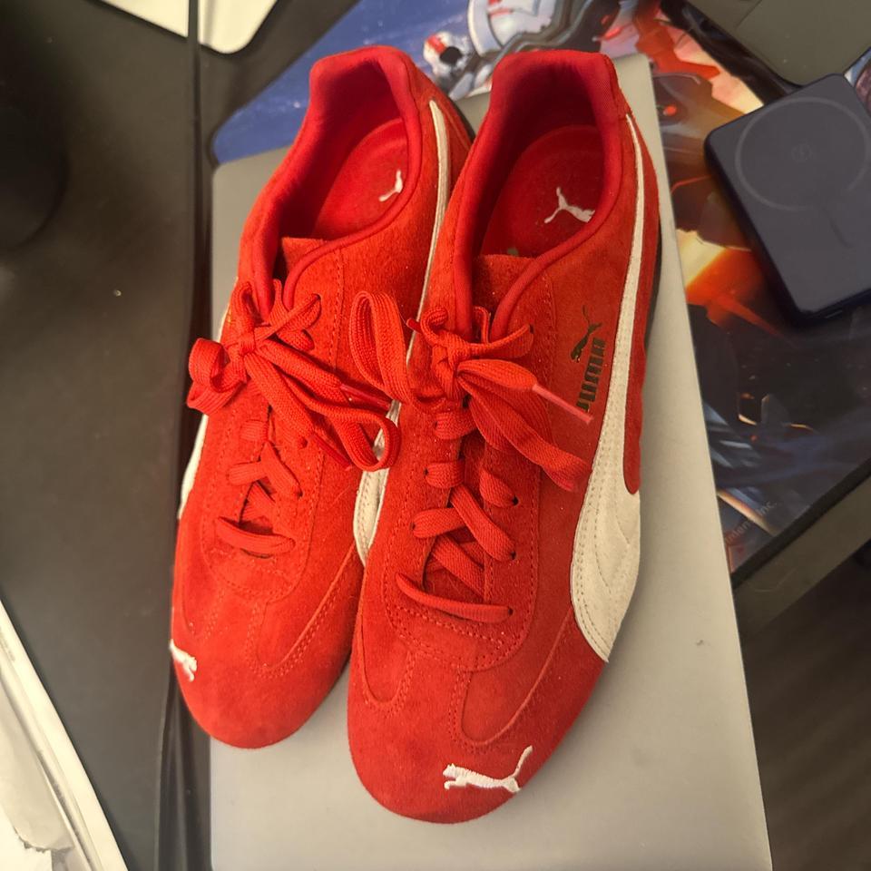 Red Puma Suede Trainers Sneakers 0671