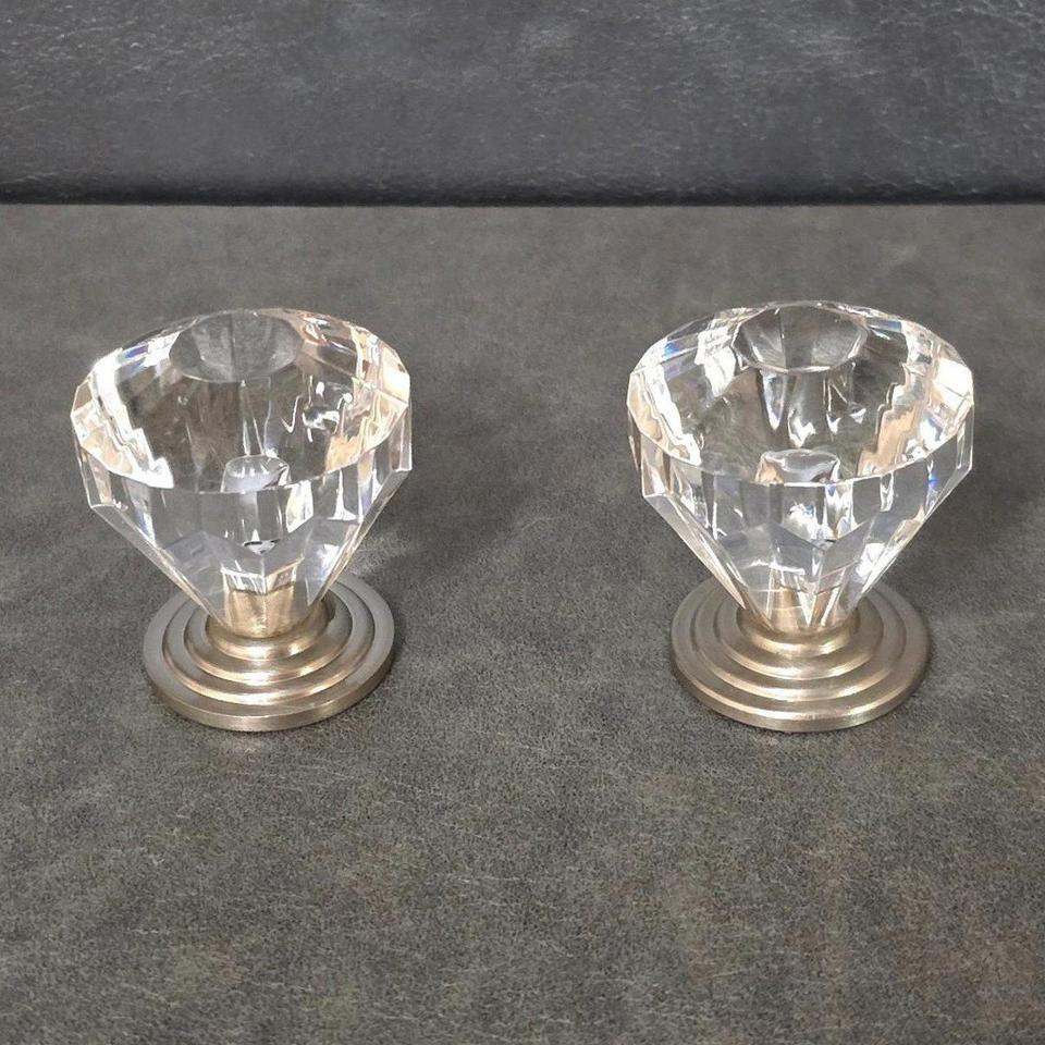 Crystal Faceted Drawer Knob Handles 1244