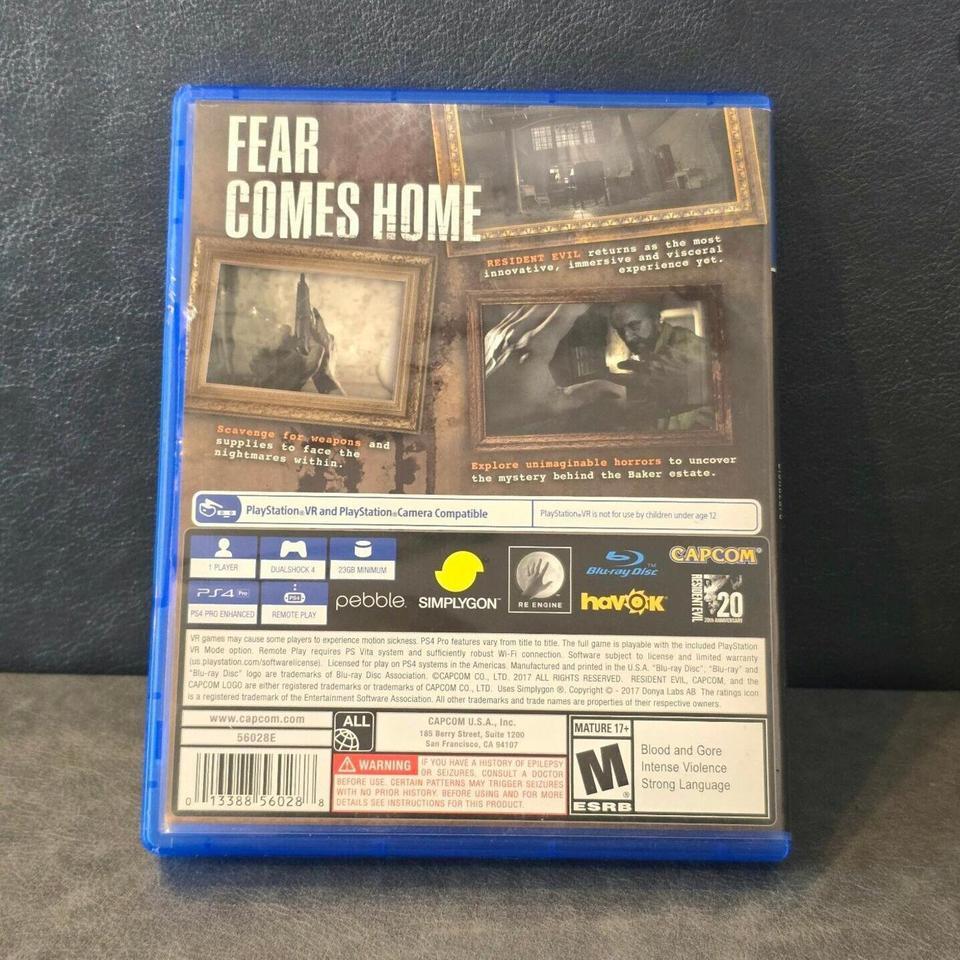 Resident Evil Biohazard Ps4 Game 9da4 2
