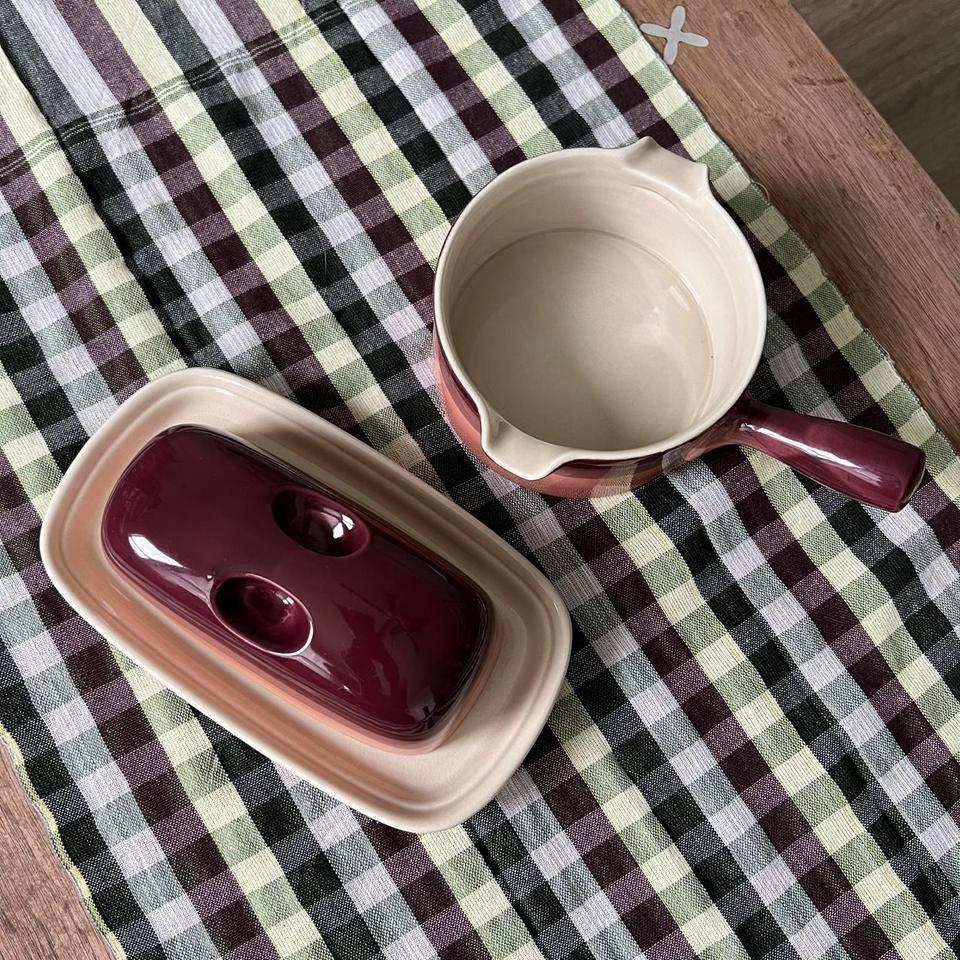 Vintage 1980s Butter Dish 3c67 2